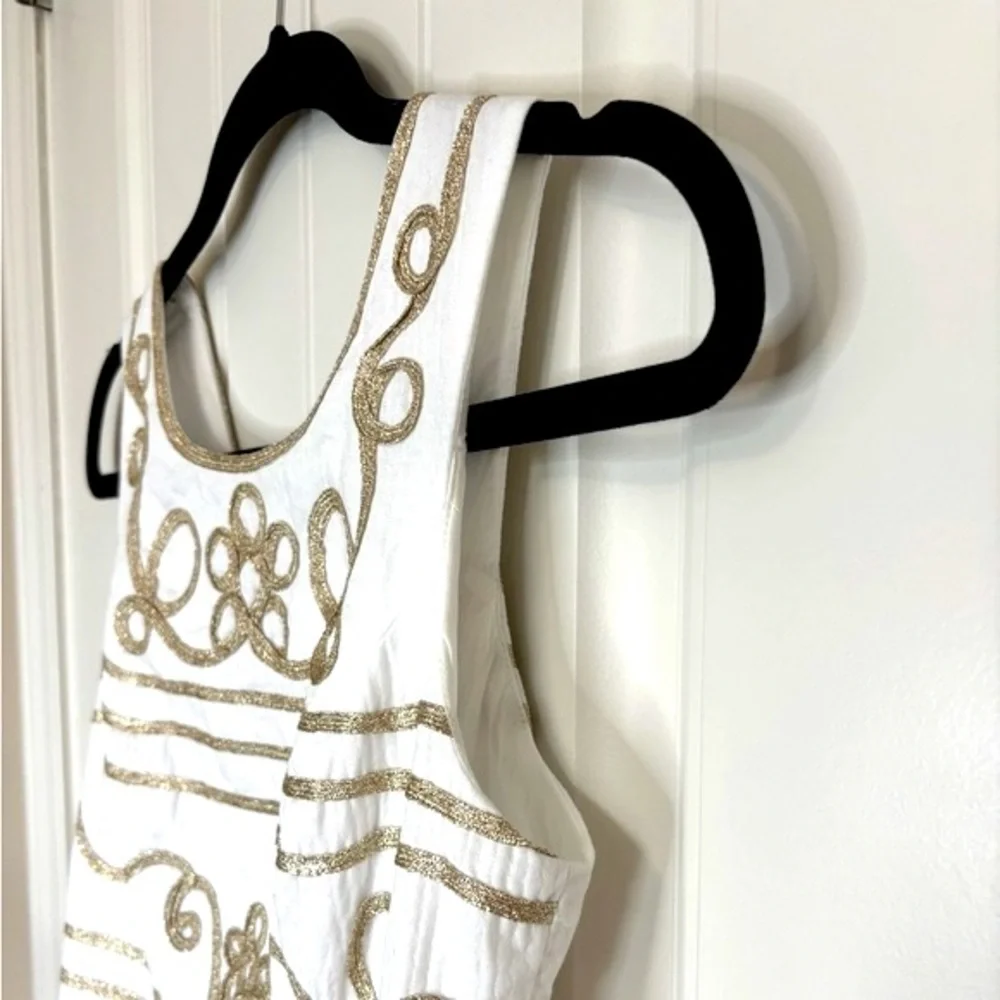 Lilly Pulitzer Lennox Resort White Gold Icing on the Cake Soutache Shift… - Picture 6 of 12